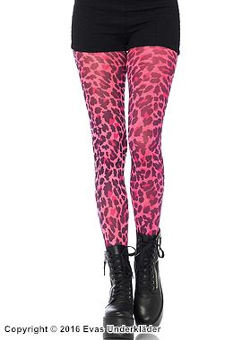 Strumpfhose, bunter Leopard